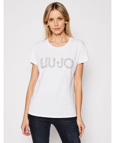 Liu Jo T-Shirt Ca1236 J9135 Weiß Regular Fit