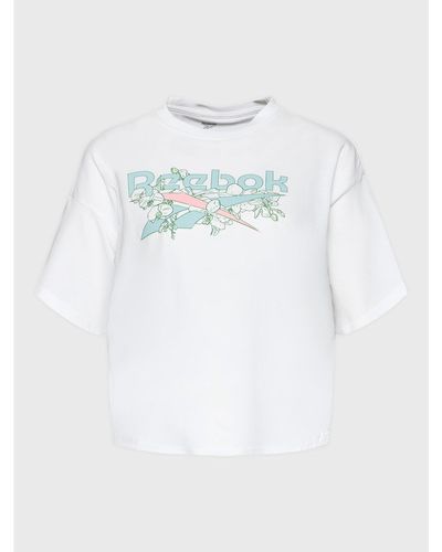 Reebok T-Shirt Quirky Hd0945 Weiß Relaxed Fit