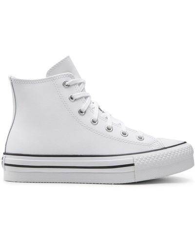 Converse Sneakers Aus Stoff Ctas Eva Lift Hi A02486C Weiß