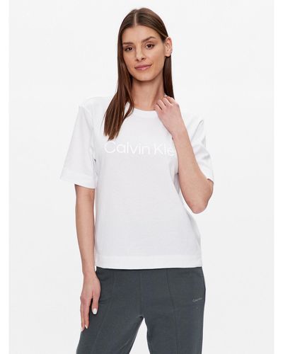 Calvin Klein T-Shirt 00Gws3K128 Weiß Relaxed Fit