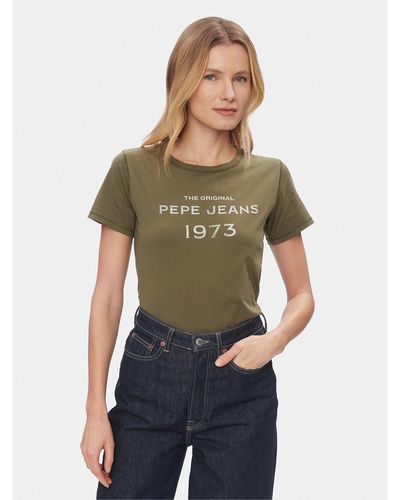 Pepe Jeans T-Shirt Harbor Pl505743 Grün Regular Fit