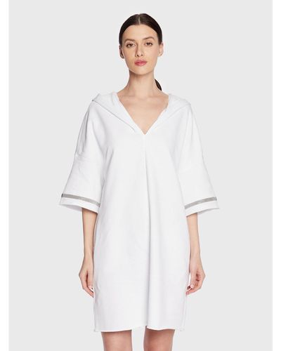 Fabiana Filippi Kleid Für Den Alltag Abd273W179 Weiß Regular Fit