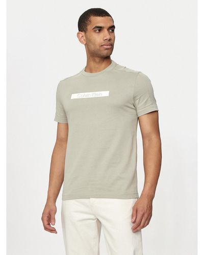 Calvin Klein T-Shirt Shadow Logo K10K113110 Regular Fit - Weiß