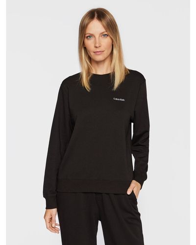 Calvin Klein Pyjama-T-Shirt 000Qs6870E Regular Fit - Schwarz