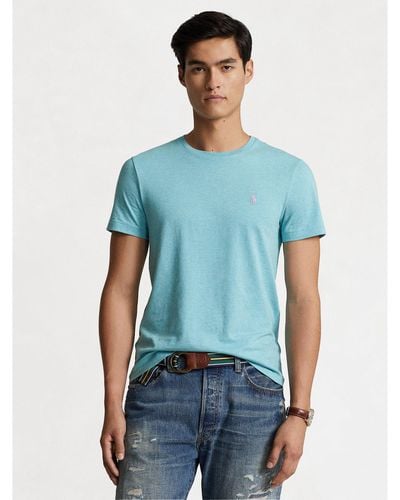 Polo Ralph Lauren T-Shirt 710671438365 Custom Slim Fit - Blau