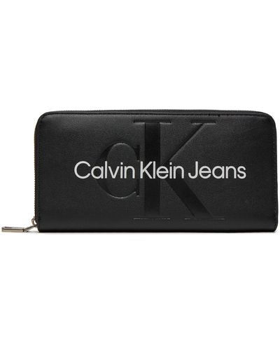 Calvin Klein Große Damen Geldbörse K60K607634 - Schwarz