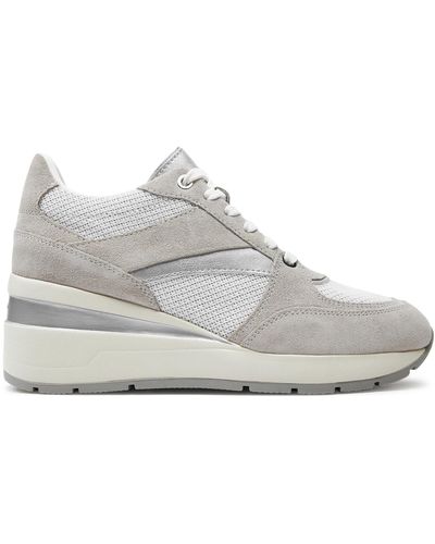 Geox Sneakers D Zosma D368La 0As22 C1236 Weiß - Grau