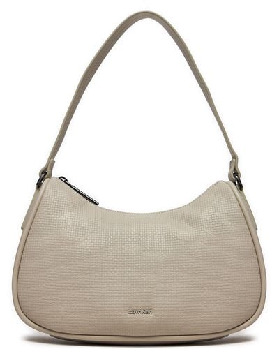 Calvin Klein Handtasche Ck Refine Shoulder Bag Braid K60K612132 - Grau