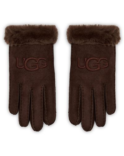 UGG Damenhandschuhe W Sheepskin Embroider Glove 20931 - Braun
