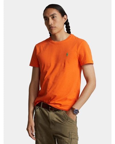 Polo Ralph Lauren T-Shirt 710671438359 Custom Slim Fit - Orange