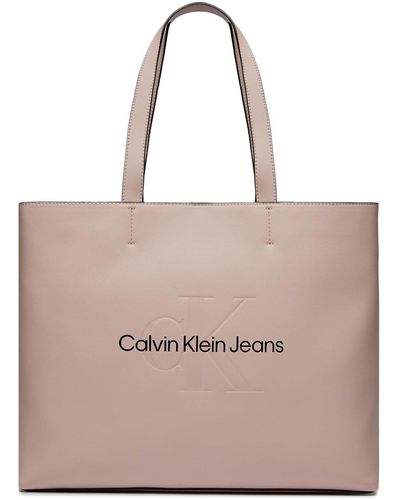Calvin Klein Handtasche Sculpted Slim Tote34 Mono K60K610825 - Pink