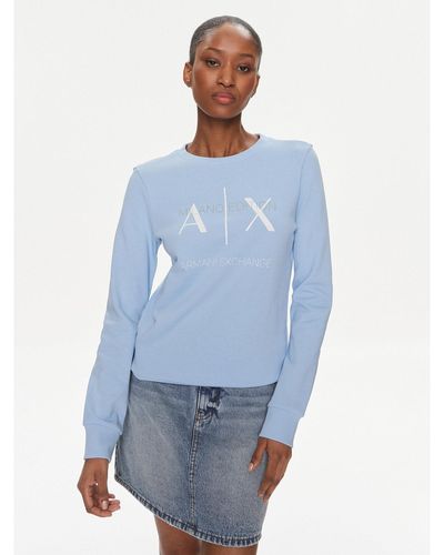 Armani Exchange Sweatshirt 3Dym92 Yjfdz 15Dd Regular Fit - Blau