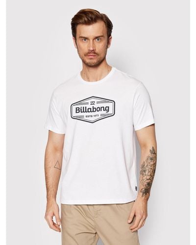 Billabong T-Shirt Trademark C1Ss62 Bip2 Weiß Regular Fit