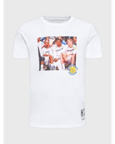Mitchell & Ness T-Shirt Bmtrintl1058 Weiß Regular Fit
