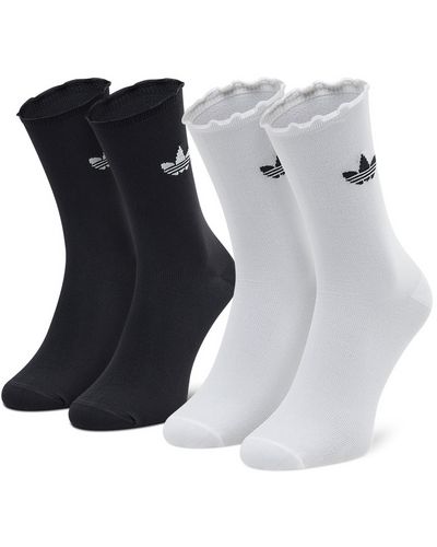 adidas 2Er-Set Hohe -Socken Ruffle Crw 2Pp Hc9532 - Schwarz
