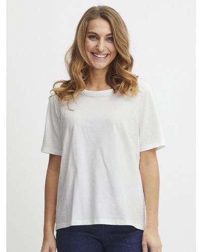 Fransa T-Shirt 20611861 Weiß Regular Fit
