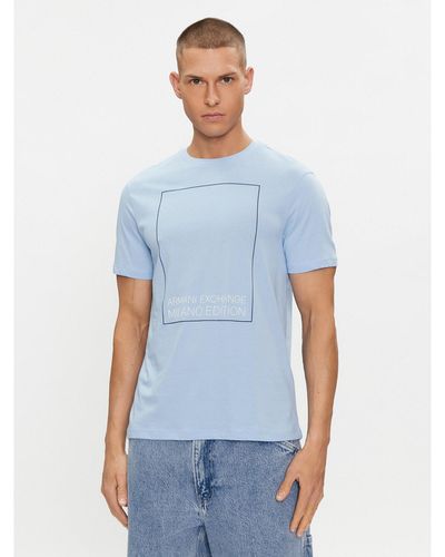 Armani Exchange T-Shirt 3Dzthb Zj8Ez 15Df Regular Fit - Blau