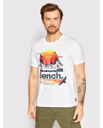 Bench T-Shirt Mendota 120695 Weiß Regular Fit