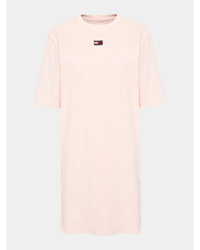 Tommy Hilfiger Kleid Für Den Alltag Dw0Dw15768 Regular Fit - Pink