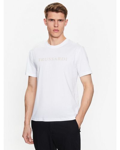 Trussardi T-Shirt 52T00724 Weiß Regular Fit