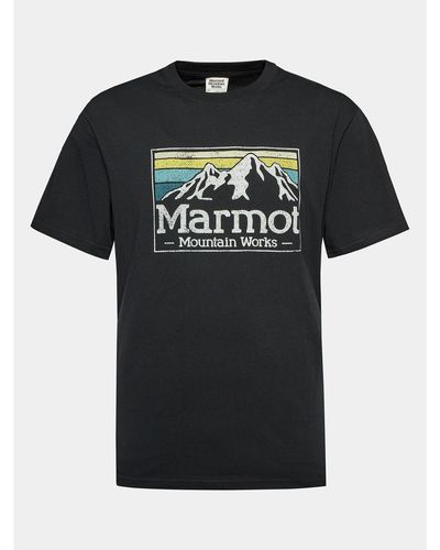 Marmot T-Shirt Mmw Gradient M14823 Regular Fit - Schwarz