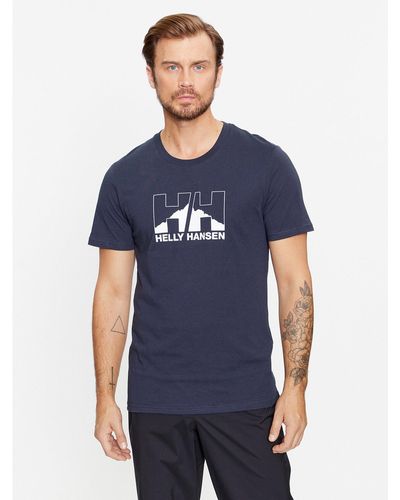 Helly Hansen T-Shirt Nord Graphic 62978 Regular Fit - Blau