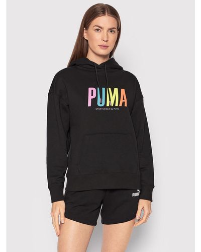 PUMA Sweatshirt Swxp Graphic 533564 Regular Fit - Schwarz
