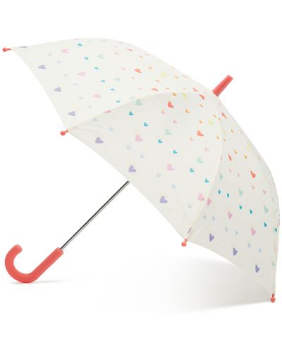 Esprit Regenschirm Long Kids 58208 Candy Hearts - Weiß
