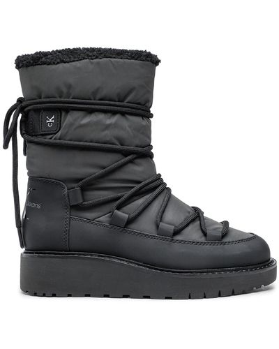 Calvin Klein Schneeschuhe plus snow boot yw0yw00731 black bds - Schwarz
