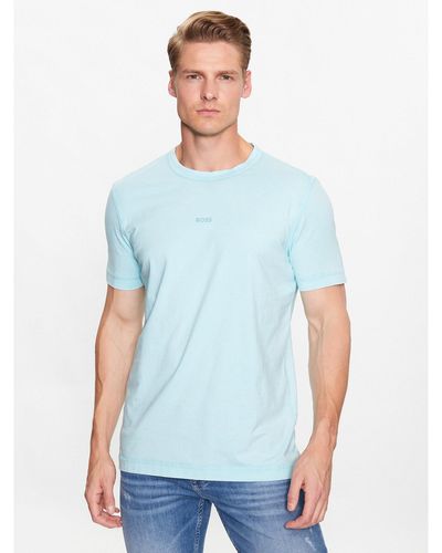 BOSS T-Shirt 50477433 Regular Fit - Blau
