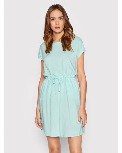 ONLY Kleid Für Den Alltag Nova 15222208 Grün Regular Fit - Blau