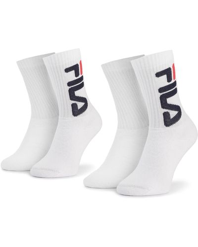 Fila 2Er-Set Hohe -Socken F9598 Weiß