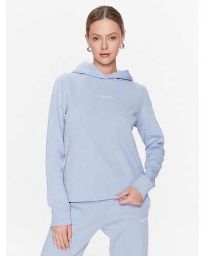 Calvin Klein Sweatshirt Micro Logo Essential K20K205452 Regular Fit - Blau