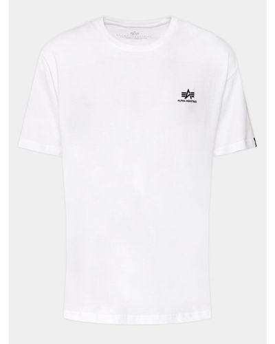 Alpha Industries T-Shirt Basic T Small 188505 Weiß Regular Fit