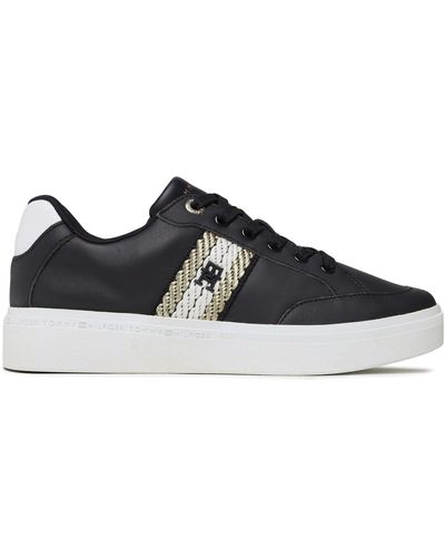 Tommy Hilfiger Sneakers Court With Webbing Fw0Fw07106 - Schwarz