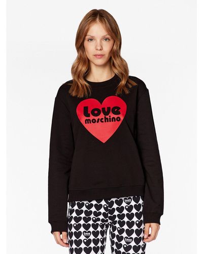 Love Moschino Sweatshirt W630657E 2246 Relaxed Fit - Rot