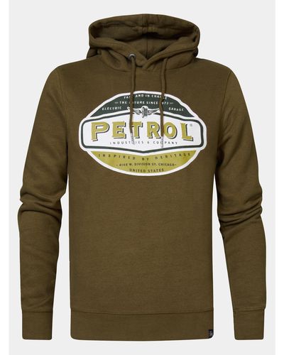 Petrol Industries Sweatshirt M-3030-Swh235 Grün Regular Fit