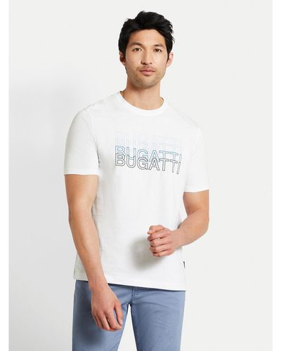Bugatti T-Shirt 8350 55042A Weiß Modern Fit