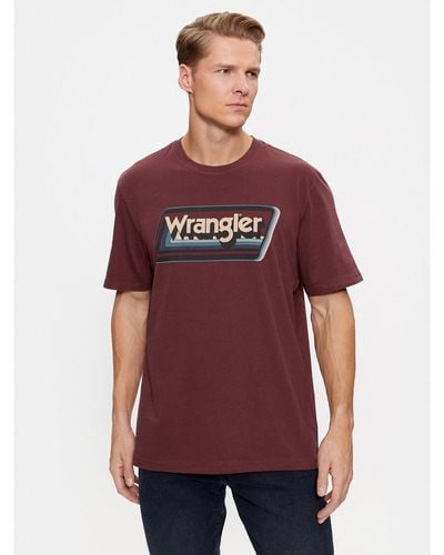 Wrangler T-Shirt 112341242 Relaxed Fit - Rot