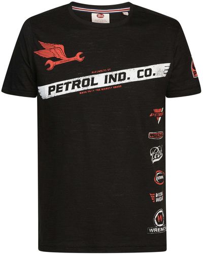 Petrol Industries T-Shirt M-1030-Tsr626 Regular Fit - Schwarz