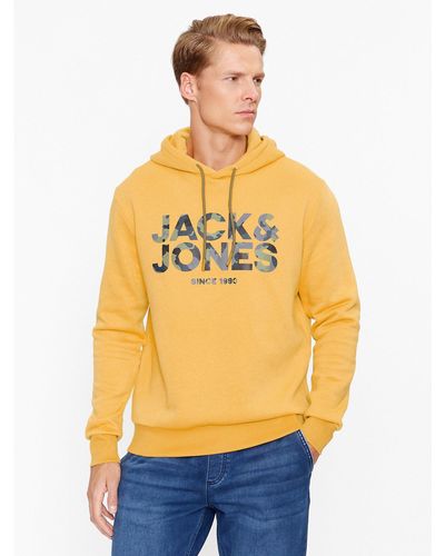 Jack & Jones Sweatshirt James 12235338 Regular Fit - Gelb