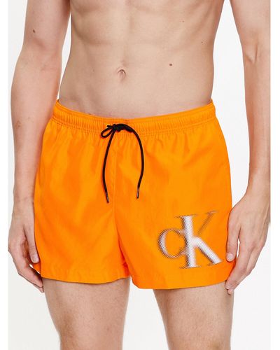 Calvin Klein Badeshorts Km0Km00801 Regular Fit - Orange