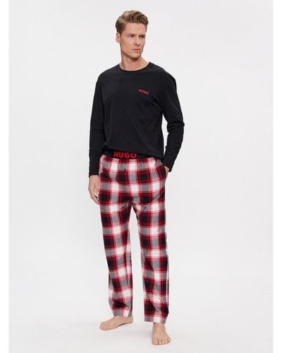 HUGO Pyjama 50502790 Regular Fit - Rot