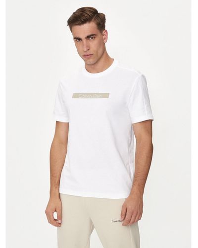 Calvin Klein T-Shirt Shadow Logo K10K113110 Weiß Regular Fit