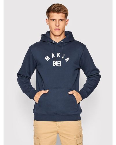 Makia Sweatshirt Brand M40079 Regular Fit - Blau