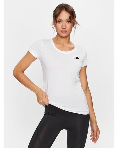 Kappa T-Shirt 709427 Weiß Regular Fit