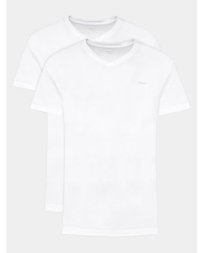 GANT 2Er-Set T-Shirts 900002018 Weiß Regular Fit