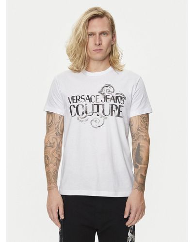 Versace T-Shirt 76Gahg00 Weiß Regular Fit