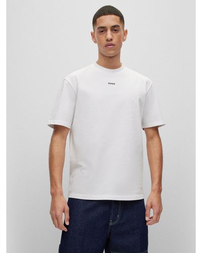 HUGO T-Shirt Dapolino 50488330 Weiß Relaxed Fit