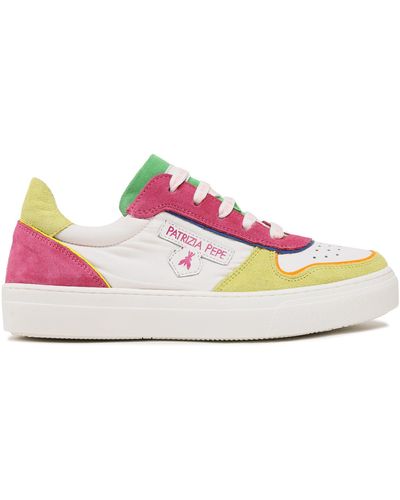 Patrizia Pepe Sneakers Ppj205.20 S Fuxia/Verde Vitello - Pink